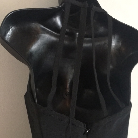 Gold Label Wow Couture Fringe Sequin Mesh Black Halter Top Jumpsuit: Size Small - Picture 7 of 13